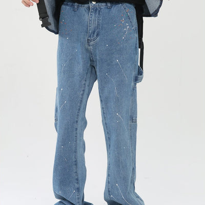 Jeans Acampanados con Abertura Frontal