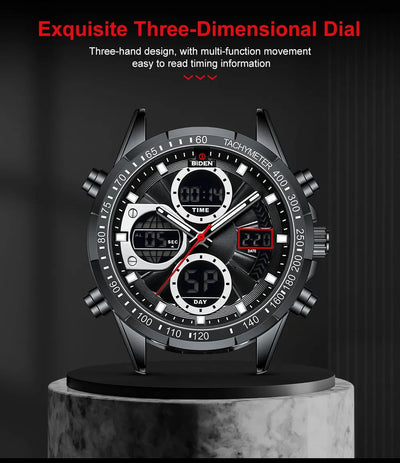 Reloj de Pulsera Deportivo para Hombre con Correa de Cuero PU - Image 26