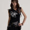 Blusa Estilo Y2K con Estampado Gráfico y Tirantes Finos para Mujer