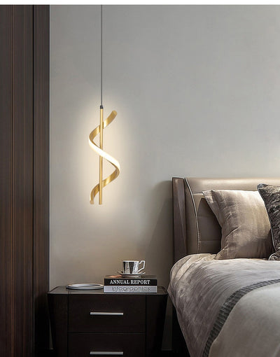 Lámpara Espiral Moderna para Comedor y Dormitorio - Image 26