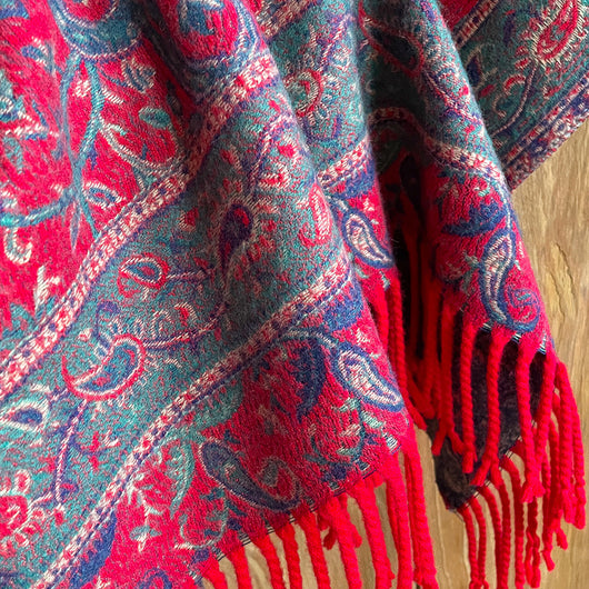 Chal Étnico de Cachemira Artificial para Mujer - Estilo Bohemio - Image 4