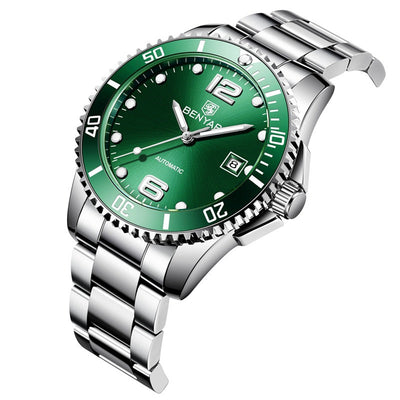 Reloj Mecánico Automático para Hombre con Correa de Acero Inoxidable - Image 8