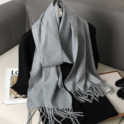 Pashmina Cálida de Color Sólido para Mujer - Chal Suave Estilo Cashmere - Image 23