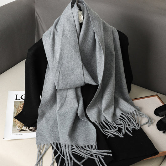 Pashmina Cálida de Color Sólido para Mujer - Chal Suave Estilo Cashmere - Image 23