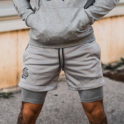 Shorts Deportivos Dobles para Hombre - Fitness y Entrenamiento - Image 10