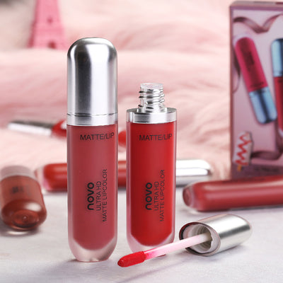 Lacquer Labial Mate Velvet Cream NOVO - Acabado Profesional de Larga Duración
