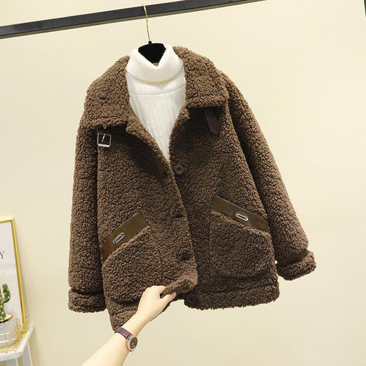 Abrigo Cálido Oversize con Forro Polar para Mujeres Petite - Image 13