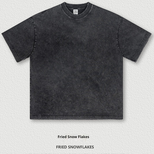 Camiseta Manga Corta Desteñida para Hombre - Estilo Vintage Verano - Image 2