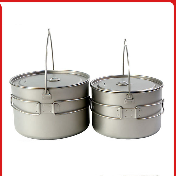 Olla de Camping Plegable Reforzada con Doble Asa