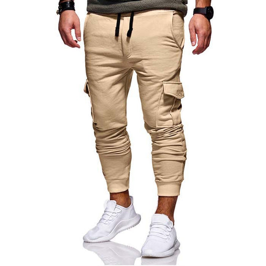 Pantalones de Chándal Casuales para Hombre con Cintura Elástica y Múltiples Bolsillos - Image 14