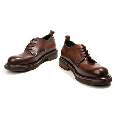 Zapatos de Cuero Vintage Estilo Británico para Hombre - Image 3