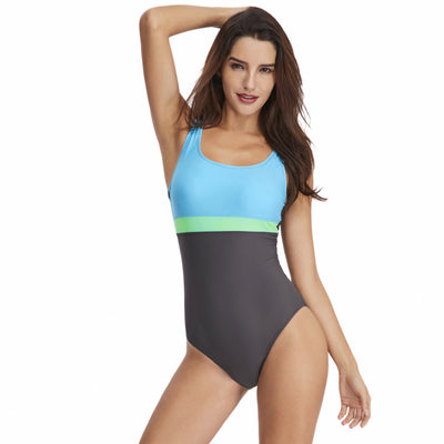 Traje de Baño Deportivo Triángulo Bicolor - Image 6