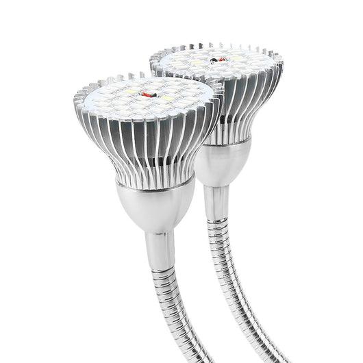 Lámpara LED de Cultivo Dual 10W con Pinza de Escritorio y Cuello Flexible - Image 3