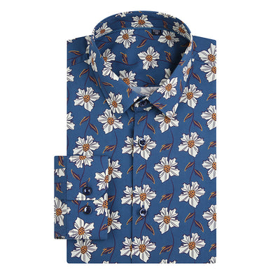 Camisa Estampada de Manga Larga para Hombre - Image 12