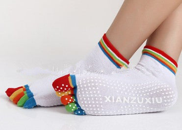 Calcetines de Yoga con Dedos Separados - Algodón Premium con Masaje y Estampado - Image 17