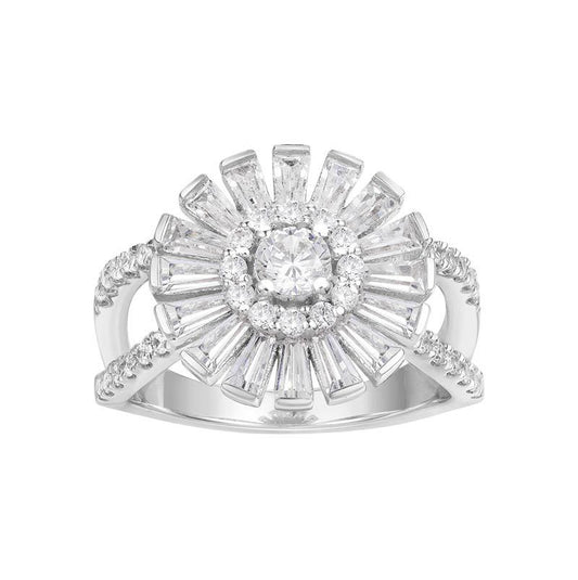 Anillo Vintage de Plata 925 con Diamantes Micro Incrustados - Diseño Elegante