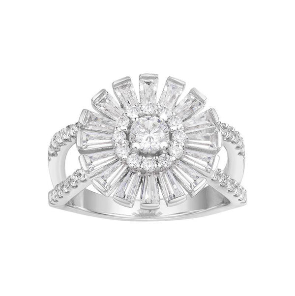 Anillo Vintage de Plata 925 con Diamantes Micro Incrustados - Diseño Elegante