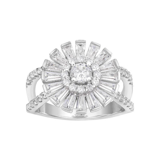 Anillo Vintage de Plata 925 con Diamantes Micro Incrustados - Diseño Elegante