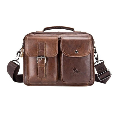 Bolsa Diagonal de Cuero Genuino para Hombre - Image 9