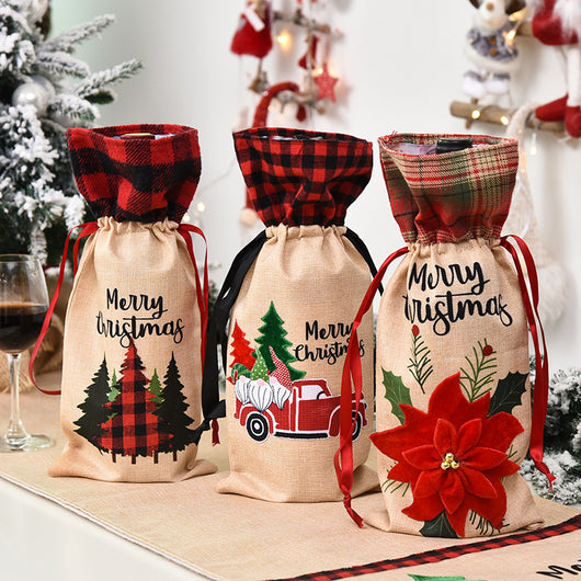 Set de Decoración Navideña para Botellas de Vino - Image 3
