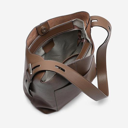 Bolso Bandolera de Cuero Genuino con Gran Capacidad - Image 13