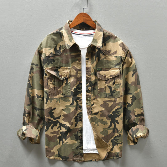 Camisa Táctica de Camuflaje Americano - Estilo Urbano