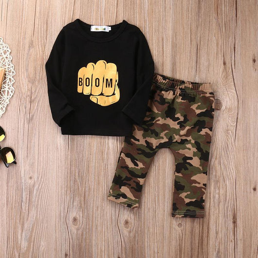 Set de 2 Conjuntos para Bebé Estilo Camuflaje BOOM - Image 2