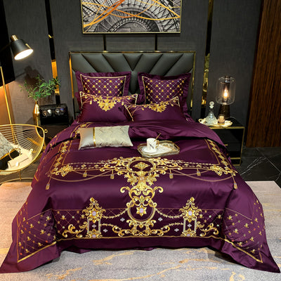 Juego de Cama Floral Bordado Algodón Puro Estilo Europeo - Image 12