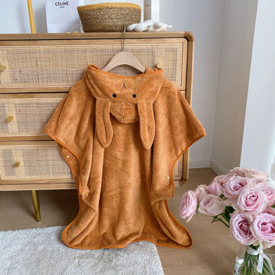 Bata de Baño Infantil con Capucha de Orejas de Conejo - Image 17