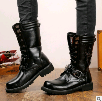 Botas Militares Vaqueras para Hombre - Estilo Tendencia - Image 2