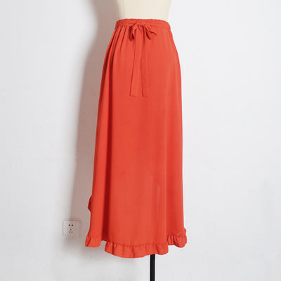 Falda Playera Fruncida con Cordones y Abertura Cruzada - Image 2