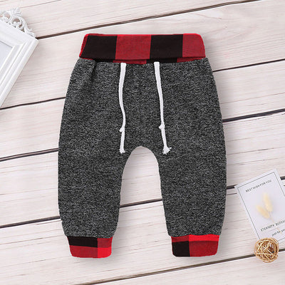 Traje Infantil con Estampado de Cuadrícula y Costuras Decorativas - Image 12
