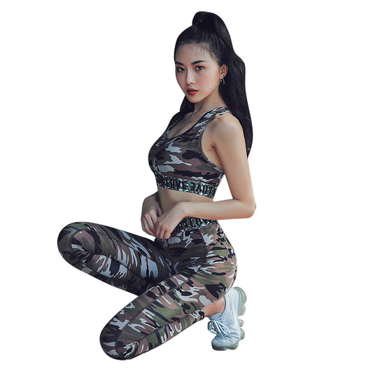 Leggings de Yoga con Estampado Camuflaje