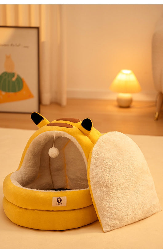 Cama Nido para Gatos Cerrada Cuatro Estaciones - Calidez Todo el Año - Image 23