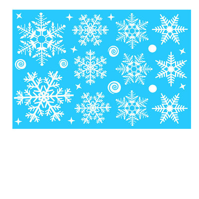 Pegatinas Navideñas para Ventanas - Copos de Nieve Estáticos Reutilizables - Image 18