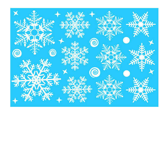 Pegatinas Navideñas para Ventanas - Copos de Nieve Estáticos Reutilizables - Image 18