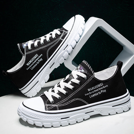 Zapatillas de Lona Ligeras Transpirables Estilo Coreano - Tenis Casuales Hombre Moda Urbana