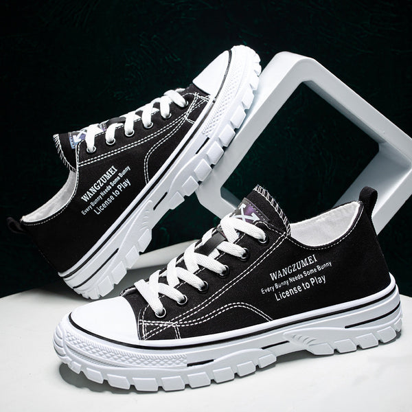 Zapatillas de Lona Ligeras Transpirables Estilo Coreano - Tenis Casuales Hombre Moda Urbana