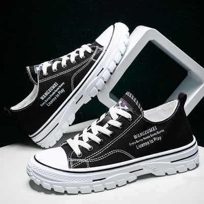 Zapatillas de Lona Ligeras Transpirables Estilo Coreano - Tenis Casuales Hombre Moda Urbana