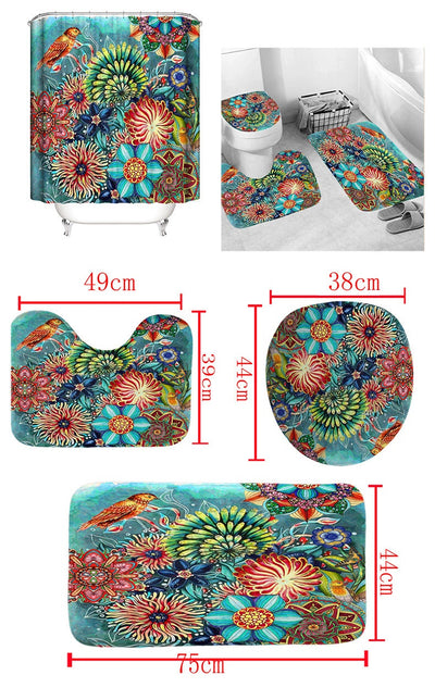 Cortina Bohemia Impermeable con Estampado Digital y Tecnología Antiviento - Image 27