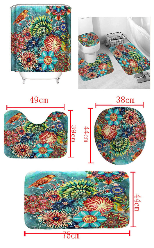 Cortina Bohemia Impermeable con Estampado Digital y Tecnología Antiviento - Image 27