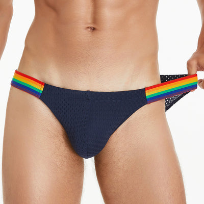 Calzoncillos Hombre Malla Nylon Cintura Arcoíris Baja Comodidad - Image 7