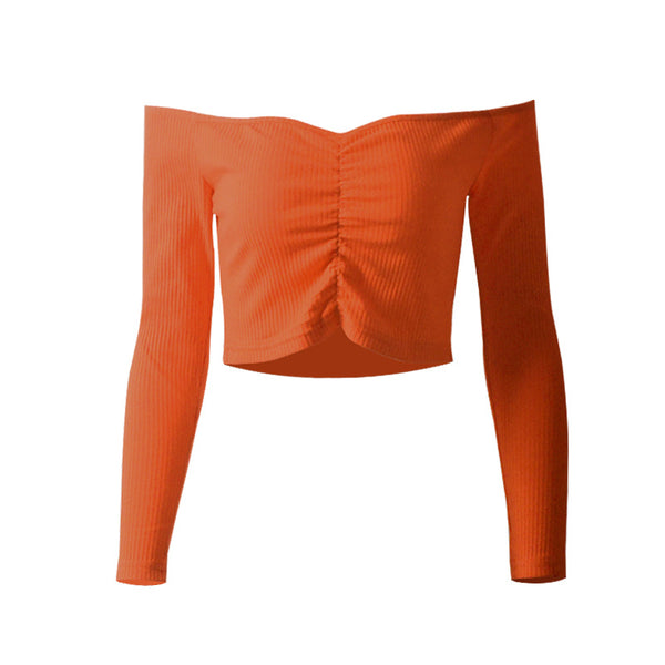 Camiseta Corta Ajustada Cropped