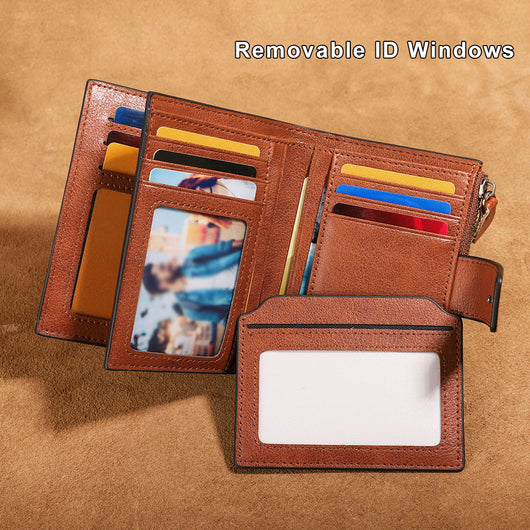 Billetera de Cuero para Hombre con Protección Antirrobo y Monedero - Image 4