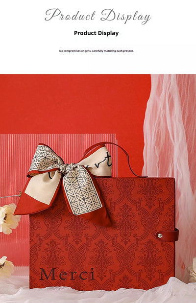Pañuelo de Seda Cuadrado Lujo con Caja de Regalo para Bodas y Eventos - Image 8
