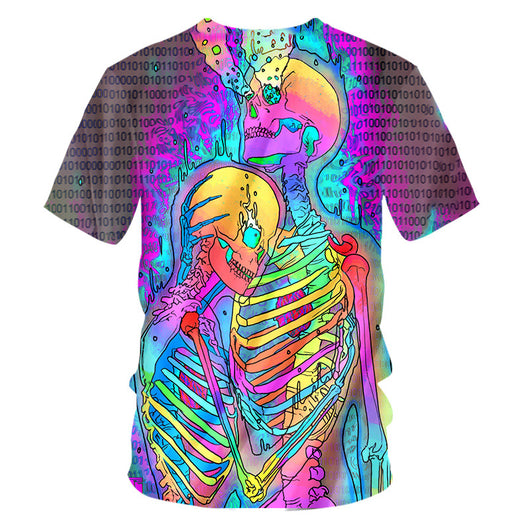 Playera Casual Estampado Psicodélico 3D con Tecnología Transpirable - Image 26
