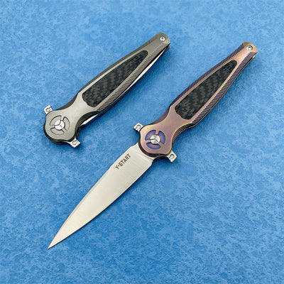 Cuchillo Plegable de Titanio para Camping y Aventura - Image 11
