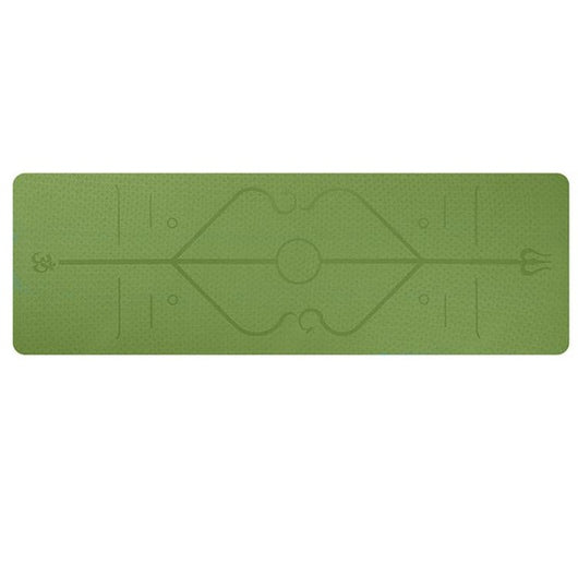 Tapete de Yoga Antideslizante con Líneas de Alineación para Principiantes - Image 7