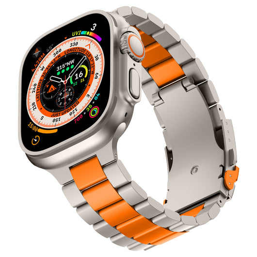 Correa de Titanio Tres Eslabones para Apple Watch S10 - Image 25