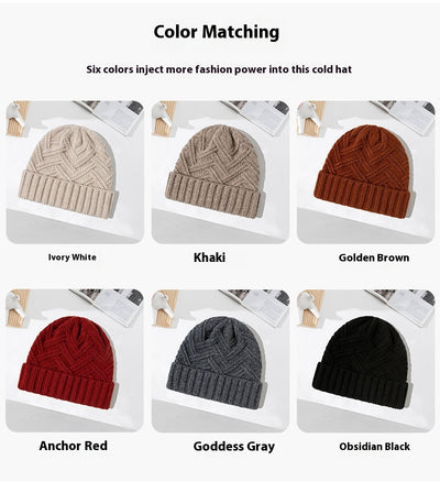 Gorro de Lana Gruesa Tejido para Otoño e Invierno - Image 24
